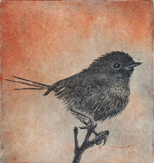 Kati Thamo Dusk multiplate etching 15.3 x 14.3 cm 2024 ed. of 20 $360
