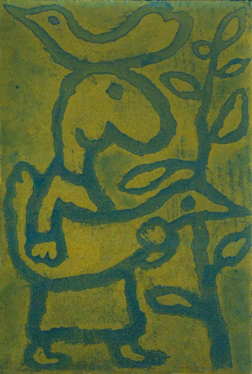 Michael Leunig Small Steps open bite etching image size 15 x 10cm $750 F