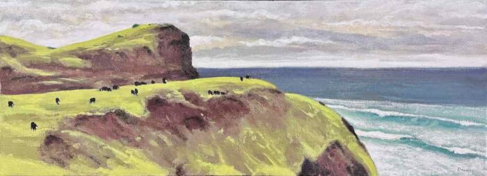 Philip Davey Flinders Cliff 25 x 71cm oil on linen $3,750 uf (1)