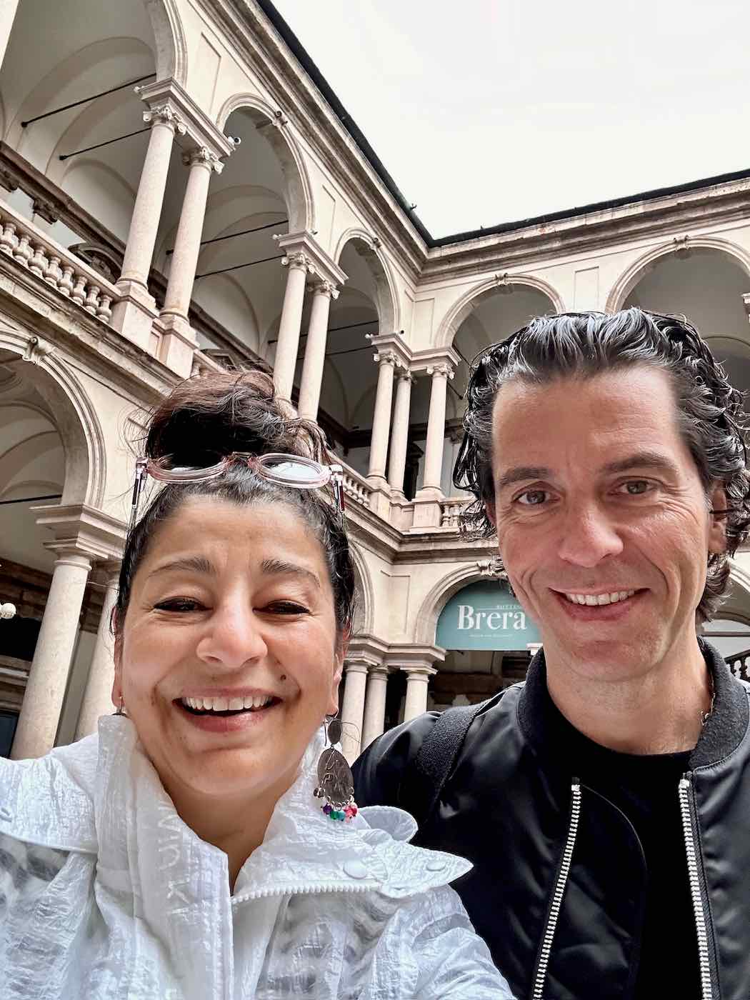 Soula & Theo at the Pinacoteca di Brera, Milan