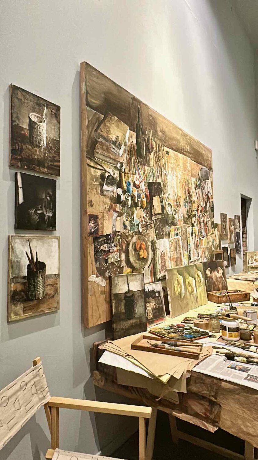 Safet Zec’s studio at the Biennale di Venezia 2024