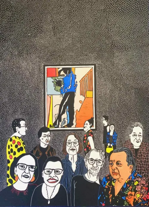 Sue Poggioli Platform 2, Homage Ian Smith 60 x 44cm $1, 050 UF $1,400 F