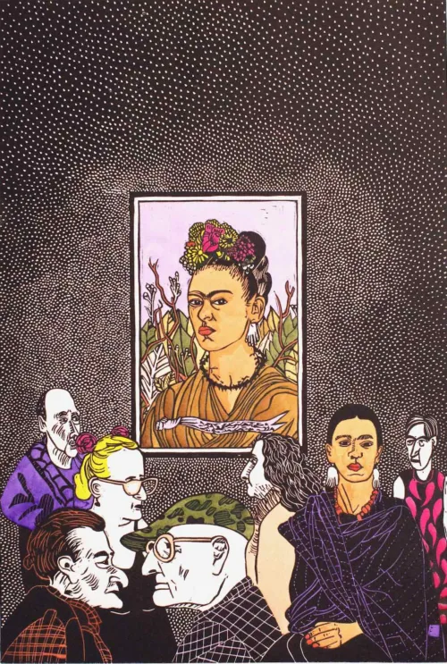 Sue Poggioli Frida in Flowers 48 x 32cm $525 UF $875 F