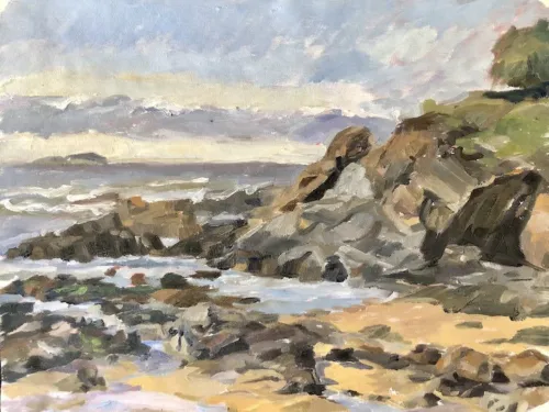 Brett Mallon Diggers Point Oil on Canvas 30.5 x 40.5cm $945