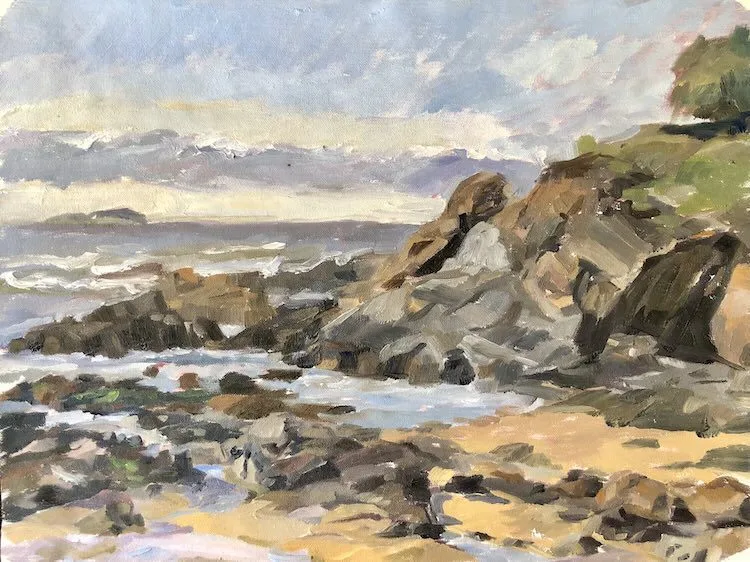 Brett Mallon Diggers Point Oil on Canvas 30.5 x 40.5cm $945 Brett Mallon Diggers Point Oil on Canvas 30.5 x 40.5cm $945