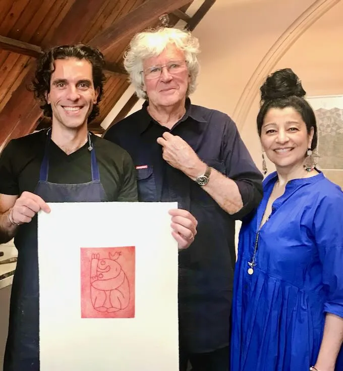 Theo editioning Song II for Pain Revolution's national fundraiser