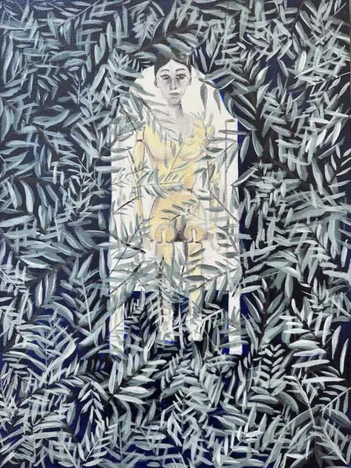 Soula Mantalvanos Prosperity acrylic on linen panel 41 x 30.5cm $1550 F