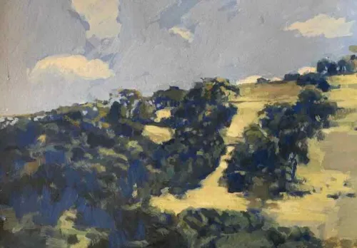 David Moore Sutton Grange Gouache 28x38cm $1950 f