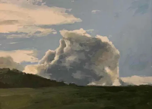 David Moore Cloud Study Gouache 28x38cm $1950 f
