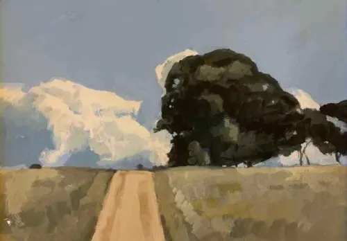 David Moore Back Road Gouache 28x38cm $1950 f.JPG
