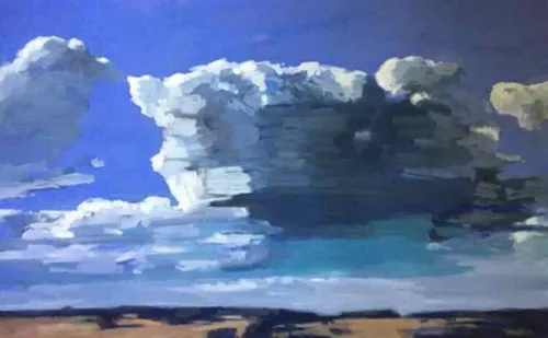 Before The Storm Gouache 58x88cm $5,000 f