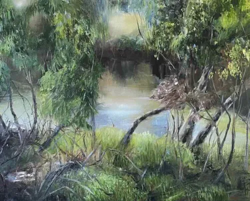 Marketa Kemp The View 40 x 50cm oil on canvas $1800 f