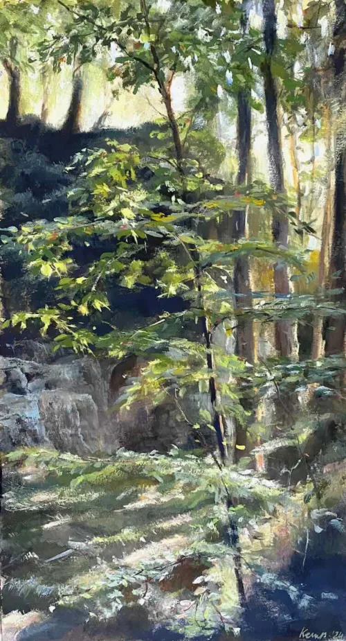 Marketa Kemp Bohemiana VII 34 x 18 cm gouache $900 f