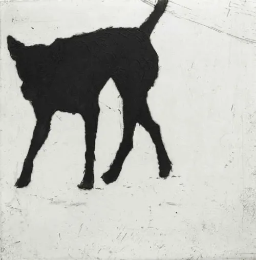 Deborah Williams Connect 2022 roulette and drypoint intaglio 17.5 x 17 cm $800 f