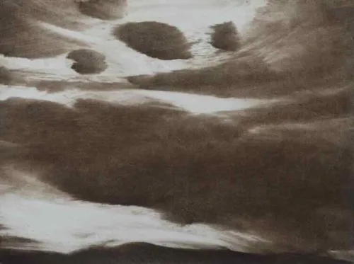 Wayne Viney Storm clouds V 2024 14.5x19.5 monotype $950 f