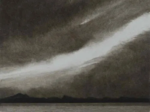 Wayne Viney Storm clouds X 2025 15x20 monotype $950 f