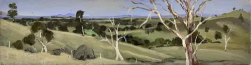 Philip Davey 2023 13.5 x 50cm plein air oil on board