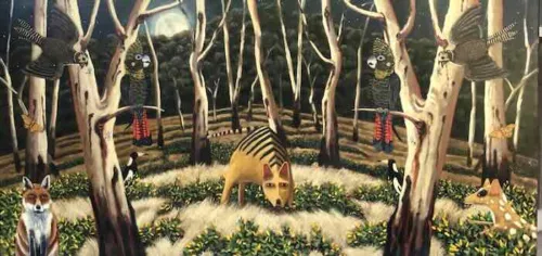 Philip Davey The Rising Moon 2018 88x176cm Oil on linen $13,500