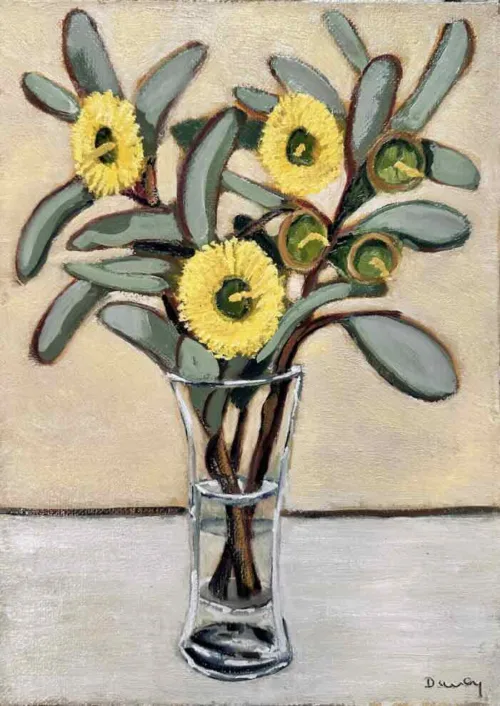 Philip Davey Bell Fruited Mallee oil on linen on board 35 x 25cm $2,750 f