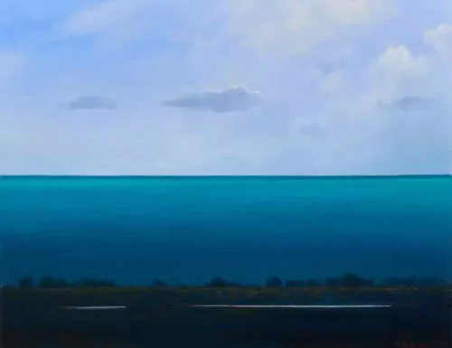 Adam Nudelman Cape Liptrap No. 4, 35 x 45 cm acrylic & oil on linen 2025 $5,750