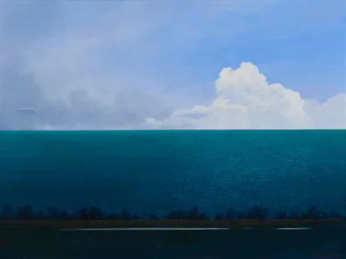 Adam Nudelman Cape Liptrap No. 5, acrylic & oil on linen panel 2025 45.5 x 61 cm $6,600