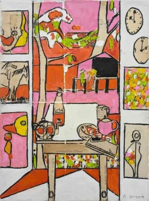 Katherine Hattam My Summers Mixed media on linen 42cm x 31cm $3,500
