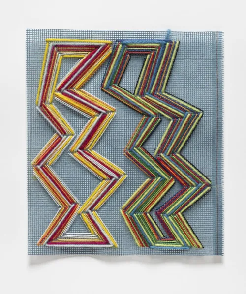 Melinda Harper Paint and thread, 2022 31 x 21cm $2500 uf