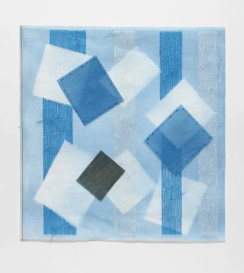 Melinda Harper Paint thread collage, 2019 46 x 44cm $3,500 uf