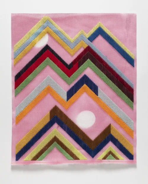 Melinda Harper Paint wool and thread, 2021 53 x 44cm $3500 uf