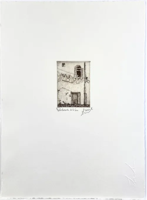 Soula Mantalvanos Fondamenta de la Tana, Venice 2023 ed 10 etching full