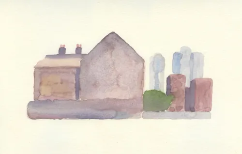 Jim Pavlidis London 01 watercolour 36 x 51cm $1,100