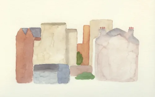 Jim Pavlidis Paris 01 watercolour 36 x 51cm $1,100