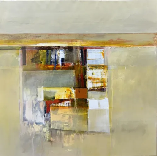 John Waller Border Terrain 97 x 97cm oil on linen