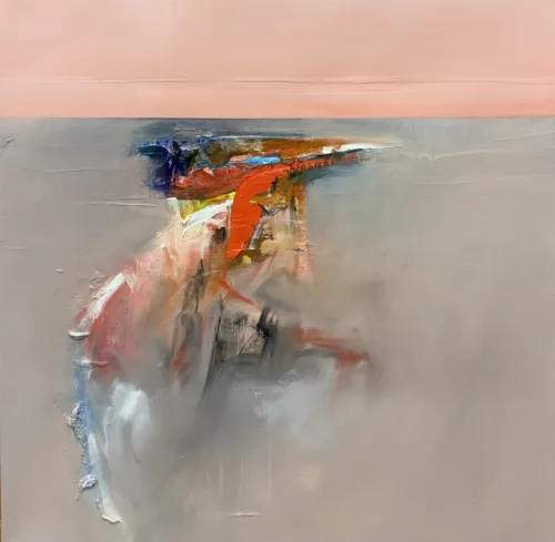 Confluence 61 x 61cm oil on linen