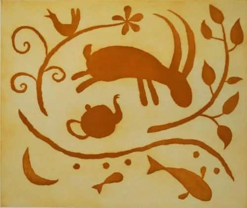 Michael Leunig The Leap of Faith etching 77 x 86cm