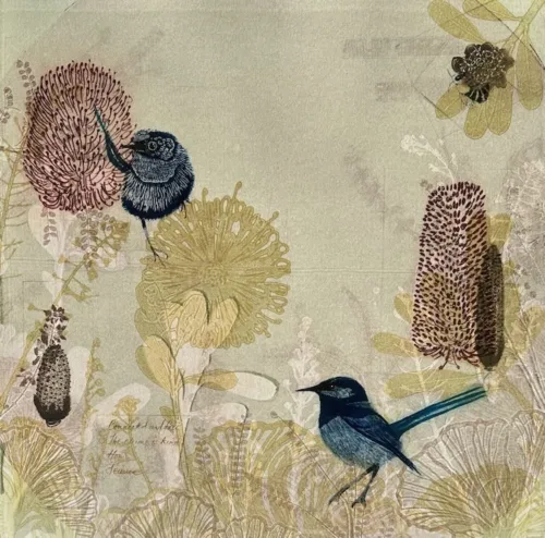 Trudy Rice Morning Conversations 40 x 40cm $1,585