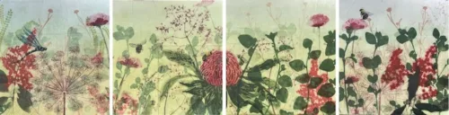 Trudy Rice Deliciousness 2025 multi solar plate etching and monotype work on paper 4 x 40 x 40cm $2,400 f