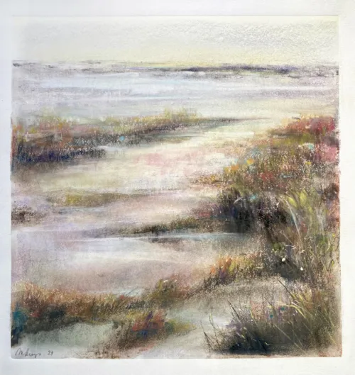 Marketa Kemp Set In Gold pastel over monotype $1,450 f