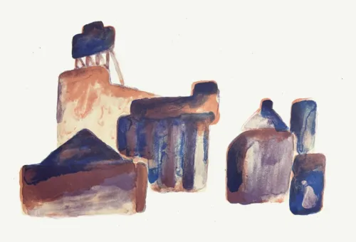 Jim Pavlidis Towards the River lithograph