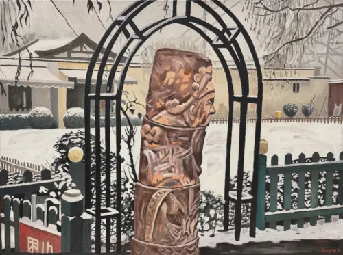 Steve Lopes, Garden Arch, 2011, oil on canvas, 45.5 x 61 cm $4,500 f (1)
