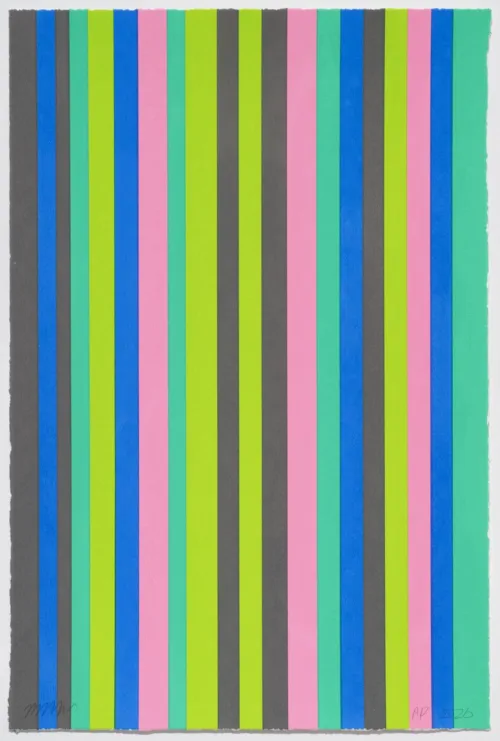 Melinda Harper Stripes 2026 screenprint 29.5 x 42.5cm Printed by Troppo edition of 10 $600 uf